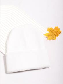 2pcs Solid Beanie