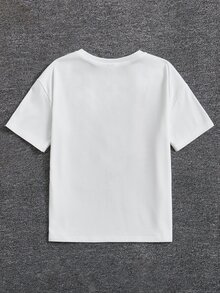 Tween Girls T-Shirts - White - View 2