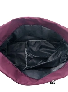 Bolsa de entrenamiento con estampado de letra - Morado - Ver 4