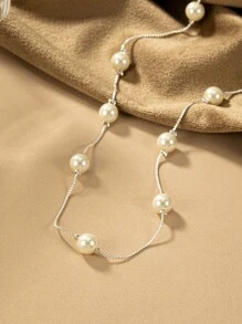 人造珍珠裝飾項鍊