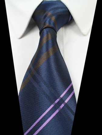 男士格紋圖案系帶