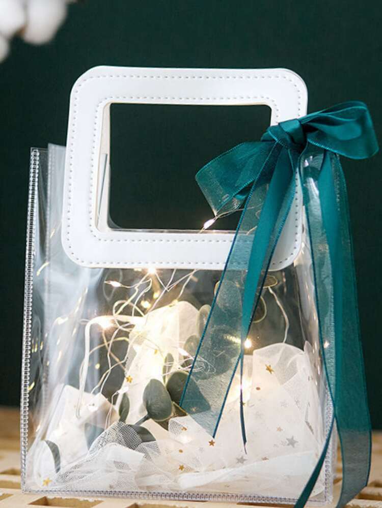 CYCLAS SHAGGY PVC SMALL BAG - PVC Clear SHAGGY Round Williams