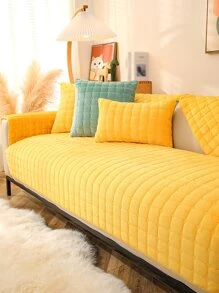 1入組衍縫沙發巾 - 黃色 - 查看 1