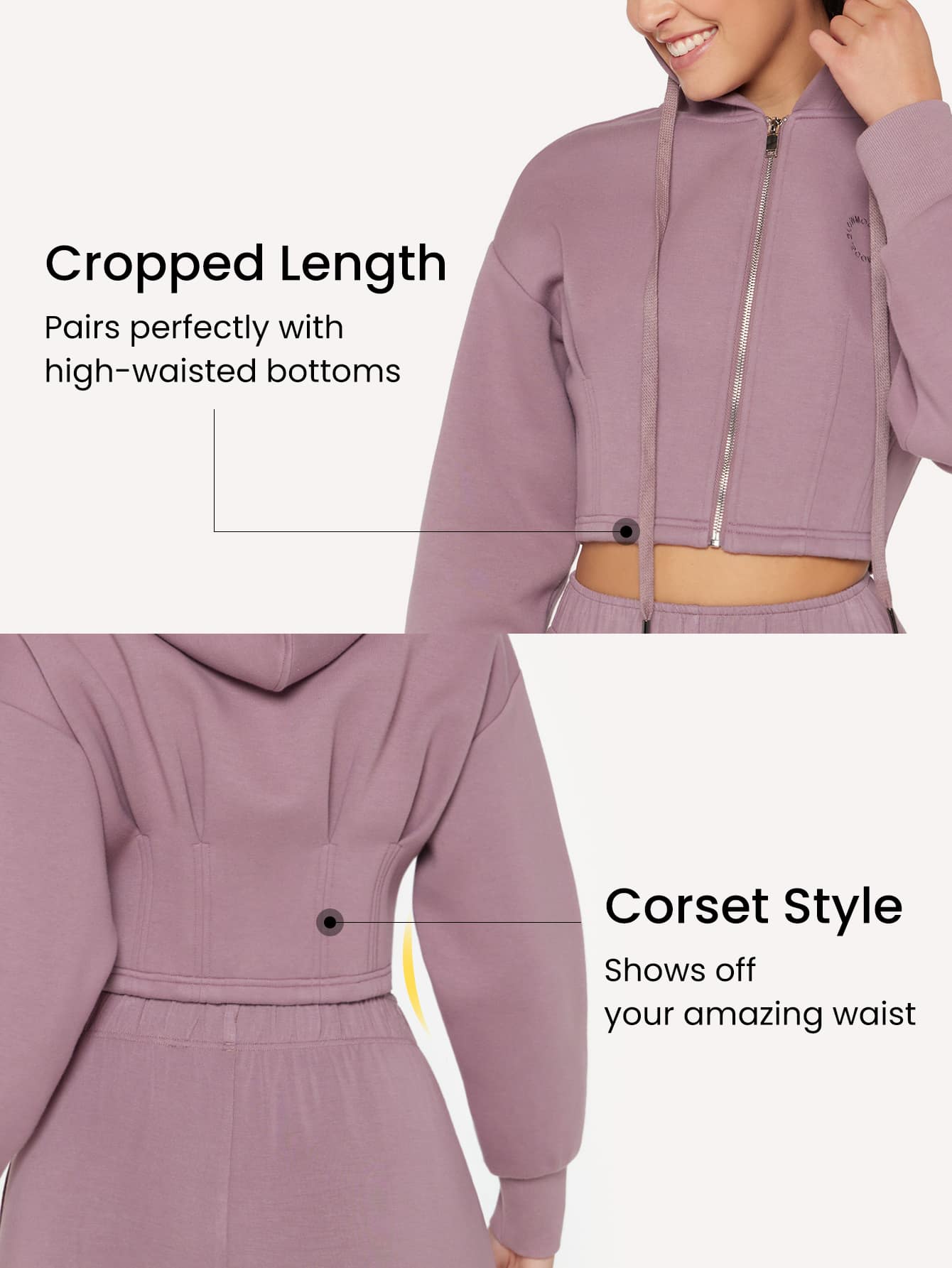 In a Cinch Cropped Hoodie