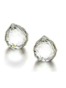 1pc Clear Glass Crystal Ball Prism Pendant - Clear - View 2