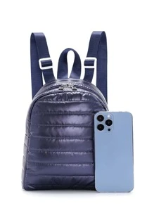 Niños Mochila clásica guateada - Azul Marino - Ver 7