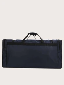 Bolso de fin de semana tipo bolsa de deporte con gráfico de letra, bolsa de viaje, equipaje de vacaciones, bolsa de fin de semana, bolso de una noche, bolsa de gran capacidad para la escuela, útiles escolares, vacaciones de verano, festival, regreso a la escuela, artículos esenciales para el dormitorio, bolsa escolar, artículos esenciales de viaje, organizador de viaje para playa, vacaciones de verano, maleta, bolso de gimnasio, bolso de viaje, bolso universitario, bolsas de equipaje, bolso de fin de semana, bolso de hospital, invierno - Negro - Ver 4