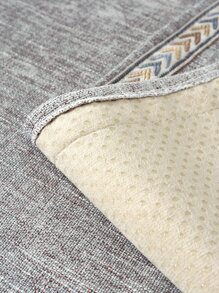 1pc Geometric Pattern Sofa Slipcover, Modernist Polyester Non-slip Stretch Sofa Slipcover For Home - Light Grey - View 8