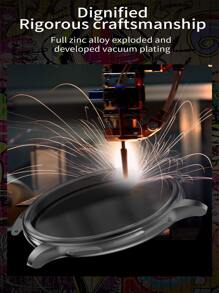 1pc Men Women Pink Strap Sporty Heart Rate Monitor Blood Pressure Monitor Round Dial Smart Watch & 1pc Replacement Watchband, For Daily Decoration - Pink - View 9