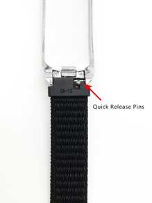 Nylon Loop Watch Band With Case Replacement Compatible With Samsung Galaxy Fit 2-R220 Watch Strap - Black - View 5