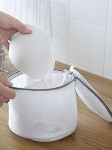 1 pieza bolsa de lavandería para ropa interior - Blanco - Ver 8