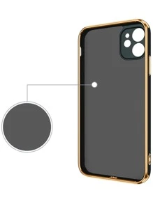 Funda protectora con sujeción magnética compatible con iPhone 16, 15 Pro Max, 14, 13, 12, 11, X, XR, XS Max, 7, 8, 8 Plus, con soporte de anillo dorado 6D