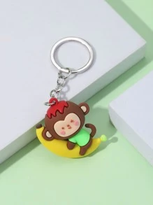Llavero de mono & plátano accesorio - Multicolor - Ver 2
