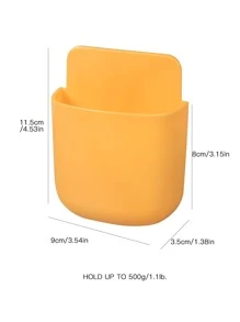 1 pieza Estante de almacenamiento montado en pared - Amarillo - Ver 2