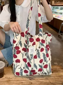 夏季超級清新歐美法式菱形迷你花卉時尚單肩包，情人節玫瑰愛戀之選，學生理想之選 - 彩色 - 查看 5