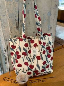 夏季超級清新歐美法式菱形迷你花卉時尚單肩包，情人節玫瑰愛戀之選，學生理想之選 - 彩色 - 查看 6