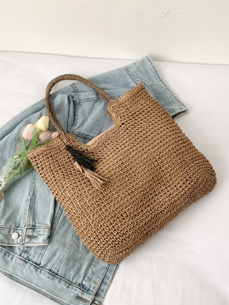 简约奢华的纯色手提包