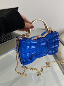 Mini Neon Blue Novelty Bag - Blue - View 2