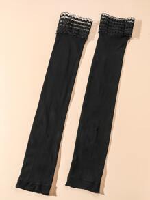 Solid Arm Sleeves - Black - View 3