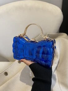 Mini Neon Blue Novelty Bag - Blue - View 7