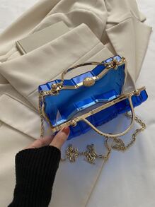 Mini Neon Blue Novelty Bag - Blue - View 8