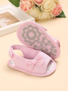 Baby Bow Decor Strap Sandals - Pink - View 6