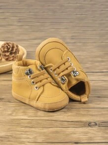 Infant Lace-Up Front Skate Shoes - Brown - View 3