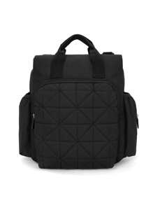 1入組衍縫細節尿布包 - 黑色 - 查看 3