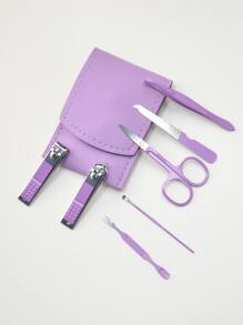 7pcs Portable Nail Clipper Set, Premium Stainless Steel Ultra Sharp Sturdy Curved Edge Cutter Trimmer Fingernail And Toenail Clipper Cutters, Fingernail Clipper Cutters Sets With Nail File Sharp