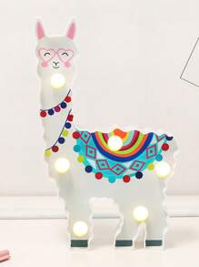 羊駝形狀小夜燈 - 黃色 - 查看 5