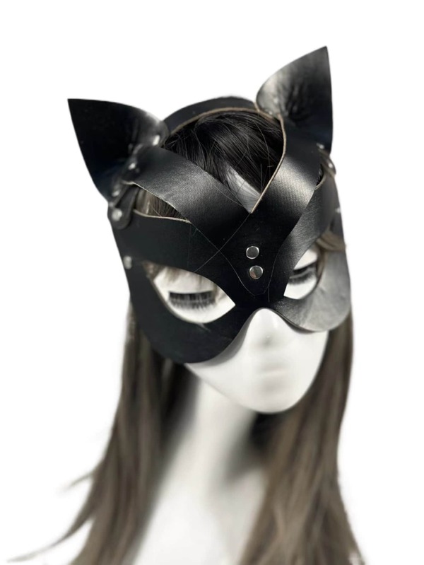 Máscara facial disfraz oreja & con diseño de tachuela Moda de Mujer