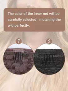 HAIRCUBE Extensiones de cabello con coleta, extensión de coleta de 26" de largo recta para envolver alrededor de la coleta, pieza de cabello sintético resistente al calor para mujeres - Dorado - Ver 5