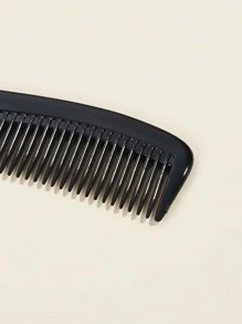 1pc Long Handle Hair Comb - Black - View 3