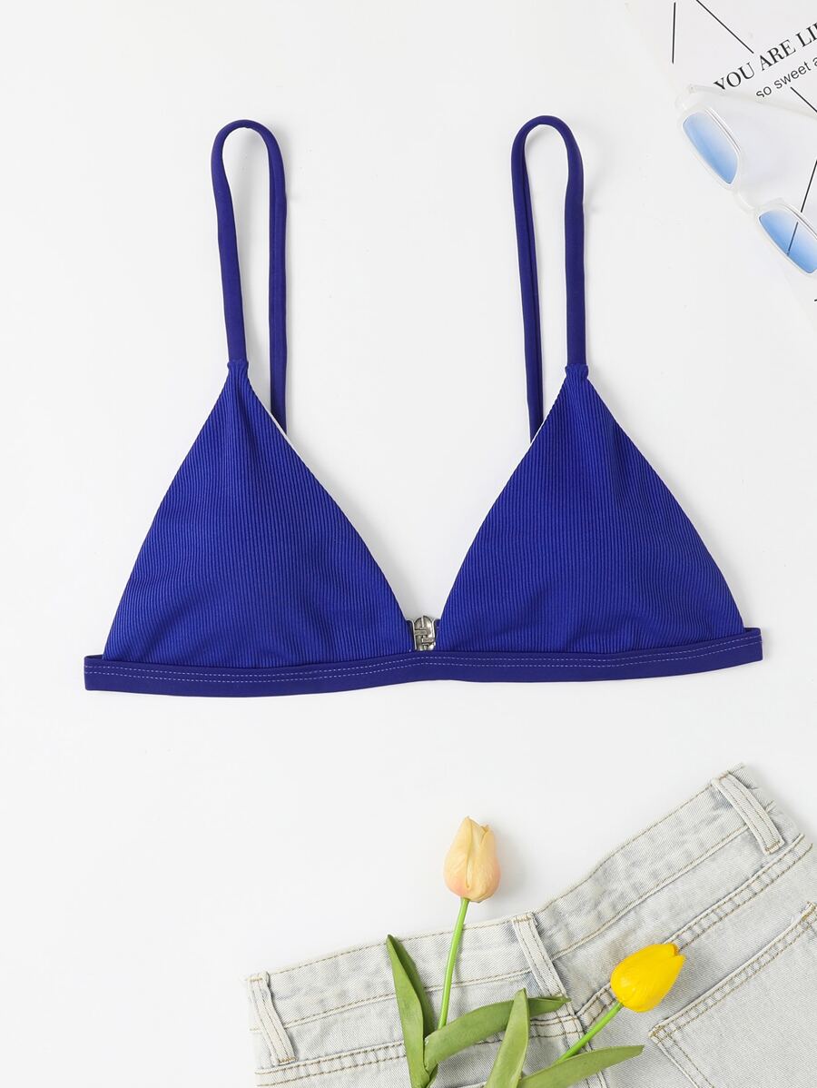 Micro Triangle Bikini Top - Royal Blue - View 1