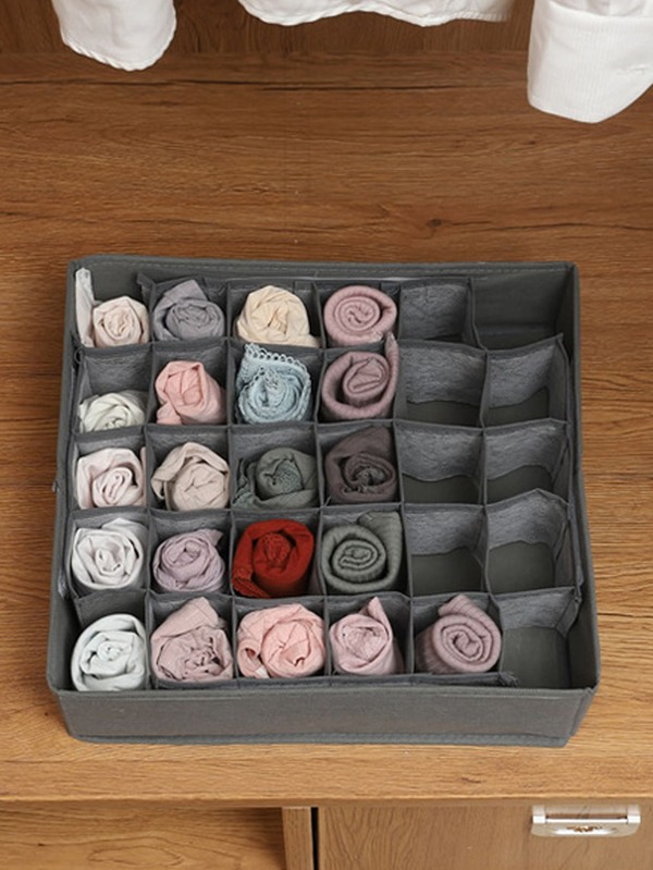 1pack Sock Underwear Organizer Dividers, 24 Cell Drawer Organizers
