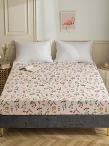 花卉印花床單，田園風格床單，適用於臥室 - 彩色 - 查看 1