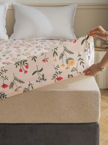 花卉印花床單，田園風格床單，適用於臥室 - 彩色 - 查看 3
