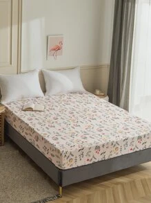 花卉印花床單，田園風格床單，適用於臥室 - 彩色 - 查看 4