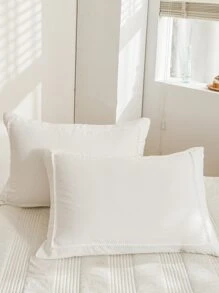 白色蓬松球装饰被套套装,波西米亚农舍风格三件套,迷你蓬松球装饰,白色柔软超细纤维被套,男女通用,包含1个被套和2个枕套,不含被芯 - 白色 - 查看 6