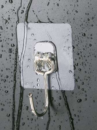 Ganchos de pared de 1 pieza para colgar, ganchos adhesivos grandes, gancho sin perforar de gran tamaño