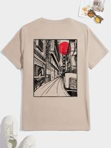 Manfinity VCAY Tops Nam Đồ họa Giải trí - Màu Khaki - Xem 1