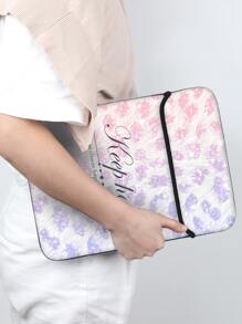 1入組13英寸標語圖案電腦包和1入組配件小袋 - 彩色 - 查看 6