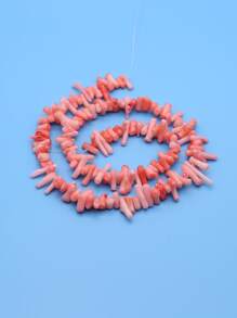 1strand Stone Design DIY Jewelry Accessory - Pink - View 1