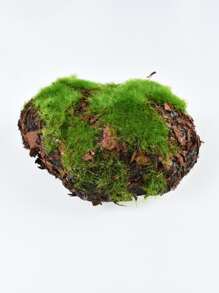 6 piezas Piedras de espuma con simulación de musgo para decoración del hogar, mejor regalo - Verde - Ver 4