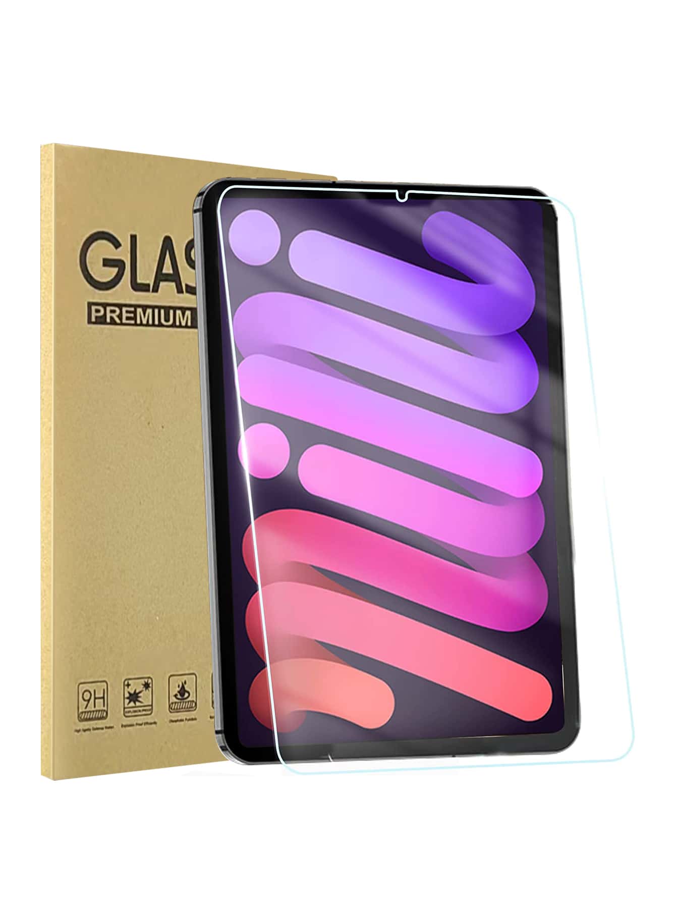 1sheet Tempered Pad Screen Protector - Clear - View 1