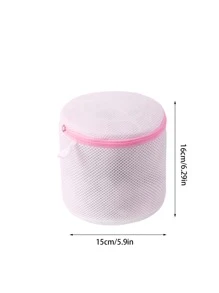 1pc Bra Underwear Care Wash Bag Laundry Net Wash Bag (Pillar Flower Pattern Random).,Spring,Minimalist,Summer Tops