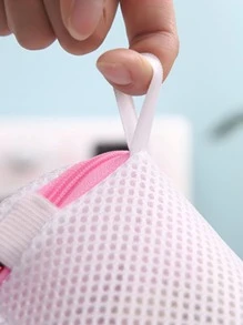 1pc Bra Underwear Care Wash Bag Laundry Net Wash Bag (Pillar Flower Pattern Random).,Spring,Minimalist,Summer Tops