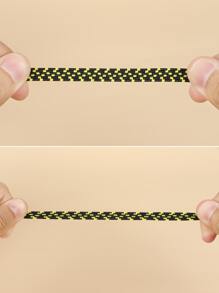 1 par Cordón de zapatos de color combinado magnético hebilla