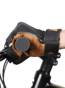 WEST BIKING Găng tay thể thao màn hình cảm ứng đồ họa bảng chữ cái 1 đôi - màu đen - Xem 3