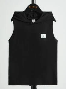 SHEIN 男童休闲针织连帽上衣